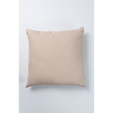 Krem 45X45 cm Su Itici Leke Tutmaz Kırlent Kılıfı