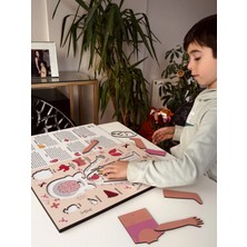 Mantarre Montessori Çocuk Anatomi Puzzle | Insan Vücudu Organları Eğitici Oyuncak 3+ Yaş