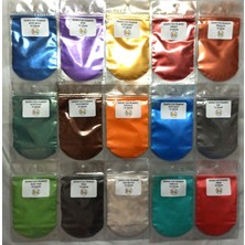 Hobiflex Epoksi Reçine Metalik Sedefli Pigment Toz Boya Seti 15 Renk 150 gr