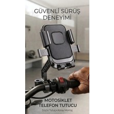ArmoniaVital Motosiklet & Bisiklet Telefon Tutucu – Güçlü Tutuş, Tek Elle Kullanım, Sarsıntıya Dayanıklı XY-089