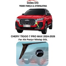Doğru Oto Chery Tiggo 7 Promax Sol Far Altı Panjur Nikelajı