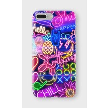 Karsu Design iPhone 6/6s Plus Uyumlu Baskılı Şeffaf Telefon Kılıfı | Koleksiyon: Neon Light Designs