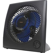 Raks 35W BF9MX Siyah Kutu Tipi Vantilatör Masaüstü İçin Sessiz Çalışma Özelliği ile