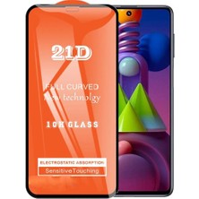 ProPice Prop Samsung Galaxy Uyumlu M51 Ekran Koruyucu 21D Tam Kaplayan Kırılmaz Cam Kavisli