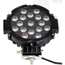 Off-Road Proj 10-30V 51W Yuvarlak 18CM Siyah Pınuk Saksesuar