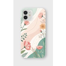 Karsu Design iPhone 12 Mini Uyumlu Baskılı Şeffaf Telefon Kılıfı | Koleksiyon: Vintage Floral