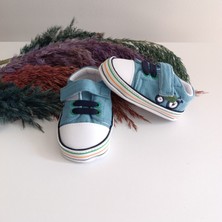 Funny 7395 Premium Renkli Erkek Bebek Ilk Adım Ayakkabısı 17-18-19 No (Yazlık Kumaş)