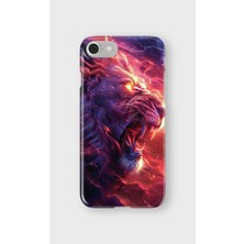 Karsu Design iPhone 7 Uyumlu Baskılı Şeffaf Telefon Kılıfı | Koleksiyon: Majestic Lion