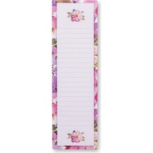  victoria's journals water color pink 5,5x18,5cm slim sticker yapışkanlı not kağıdı