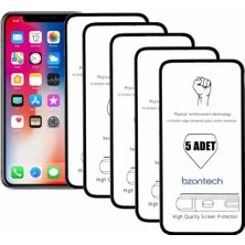 ProPice Prop Apple Uyumlu iPhone x Ile Ekran Koruyucu Tam Kaplayan 5li Set