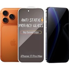 ProPice Prop Apple Uyumlu Iphone 17 Pro Max Anti-Static 3D Prıvacy Hayalet Toz Tutmayan Kırılmaz Ekran Koruyucu