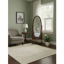 Gazzini Furniture Rivoli Ayaklı Ahşap Oval Boy Aynası 58X165