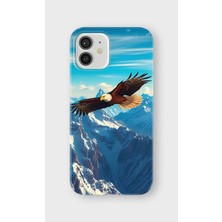 Karsu Design iPhone 12 Mini Uyumlu Baskılı Şeffaf Telefon Kılıfı | Koleksiyon: Freedom Eagle