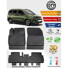 Oty Peugeot Rifter 2019+ 3D Havuzlu Paspas