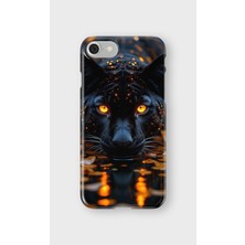 Karsu Design iPhone 8 Uyumlu Baskılı Şeffaf Telefon Kılıfı | Koleksiyon: Minimal Black Panther
