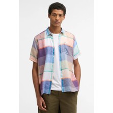 Barbour Bridford Checked Summer Fit Gömlek BU11 Mint Blue
