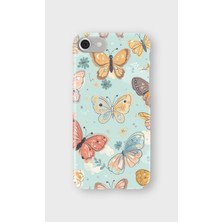 Karsu Design iPhone 7 Uyumlu Baskılı Şeffaf Telefon Kılıfı | Koleksiyon: Butterfly Aesthetic