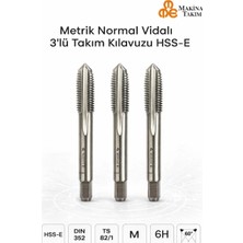 MTE Metrik Normal Vidalı 3 Lü Takım Kılavuzu Dın 352/M3/HSS /cıvata Deposu