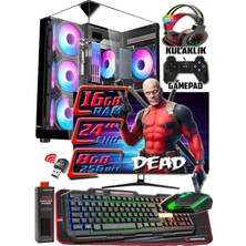 Warbox Dead 24" Monitör I5 6500 16GB Ddr4 Ram 256GB SSD 250GB HDD RX580 Ddr5-8gb E.kartı Gaming Pc