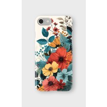 Karsu Design iPhone Se Uyumlu Baskılı Şeffaf Telefon Kılıfı | Koleksiyon: Vintage Floral