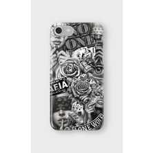 Karsu Design iPhone 8 Uyumlu Baskılı Şeffaf Telefon Kılıfı | Koleksiyon: Drip Art