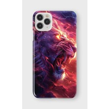 Karsu Design iPhone 11 Pro Max Uyumlu Baskılı Şeffaf Telefon Kılıfı | Koleksiyon: Majestic Lion