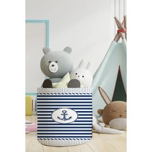 Talia Home Çapa Desenli Çocuk ve Bebek Odası Düzenleyici Oyuncak Sepeti TLAS-024