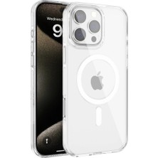 Akinco Iphone 16 Gleam Pc Sert Magsafe Kılıf - Şeffaf