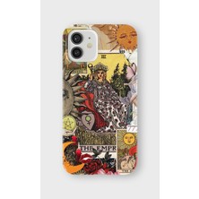 Karsu Design iPhone 12 Uyumlu Baskılı Şeffaf Telefon Kılıfı | Koleksiyon: Tarot Cards