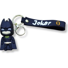Teknofun Batman V2 Premium 3D Figürlü "joker" Yazılı Bilek Kayışlı Anahtarlık - 1 Adet