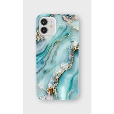 Karsu Design iPhone 12 Uyumlu Baskılı Şeffaf Telefon Kılıfı | Koleksiyon: Marble And Gold Luxury