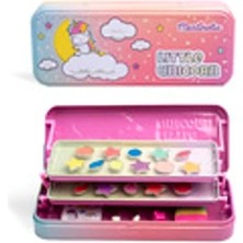 Martinelia 3 Katlı Makyaj Seti Little Unicorn Metal Kutulu 1 Parça Şık Hediye Seçeneği