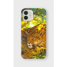 Karsu Design iPhone 12 Mini Uyumlu Baskılı Şeffaf Telefon Kılıfı | Koleksiyon: Jungle Wildlife