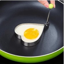 Uslucan Alışveriş Metalik Kalp Şeklinde Metal Omlet Yumurta ve Krep Kalıpları