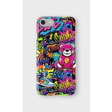 Karsu Design iPhone Se Uyumlu Baskılı Şeffaf Telefon Kılıfı | Koleksiyon: Grafitti Street Art