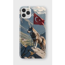 Karsu Design iPhone 11 Pro Uyumlu Baskılı Şeffaf Telefon Kılıfı | Koleksiyon: Grey Wolf Turkish Symbol