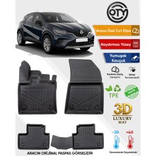 Oty Renault  Captur 2019+ 3D Havuzlu Paspas