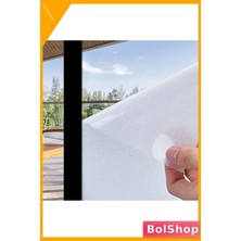 BolShop Kendinden Yapışkanlı Buzlu Cam Filmi Uv Işınlarına Karşı Koruma