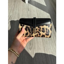 Verde Örgü Desenli Fermuarlı ve Kartlık Bölmeli Orta Boy Kadın Cüzdan