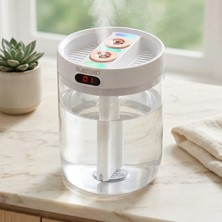 Shepherds Çift Püskürtmeli Ultrasonik Hava Nemlendirici - Aromaterapi Difüzörü - Gece Lambası - Nano Sis Püskürtücü