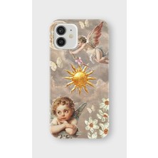 Karsu Design iPhone 12 Uyumlu Baskılı Şeffaf Telefon Kılıfı | Koleksiyon: Angel And Spiritual