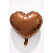 Eng Parti Dünyası Kalp Folyo Balon Kahverengi 18 Inç