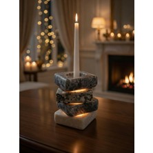 Asimetrik Model Mumluk, Tekli Şamdan Dekoratif Mumluk