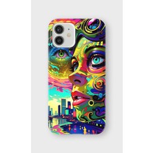 Karsu Design iPhone 12 Uyumlu Baskılı Şeffaf Telefon Kılıfı | Koleksiyon: Vaporwave Retro