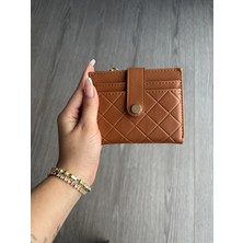 Coco Kadın Cüzdan – Fermuarlı Bozuk Para Bölmeli, Çok Gözlü, Deri Görünümlü Kartlıklı (12,5 × 10,5)