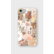 Karsu Design iPhone 8 Uyumlu Baskılı Şeffaf Telefon Kılıfı | Koleksiyon: Minimal Floral Line Art