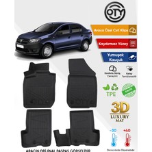 Oty Dacıa Logan 2 Sedan Eu 2013+2021 3D Havuzlu Paspas