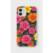 Karsu Design iPhone 12 Uyumlu Baskılı Şeffaf Telefon Kılıfı | Koleksiyon: Pastel Flower Patterns