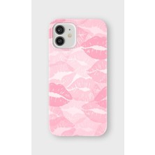 Karsu Design iPhone 12 Uyumlu Baskılı Şeffaf Telefon Kılıfı | Koleksiyon: Pink Aesthetic