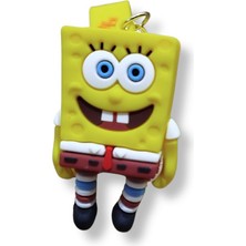 Teknofun Sünger Bob Karepantolon Premium 3D Figürlü Bilek Kayışlı Anahtarlık - 1 Adet
